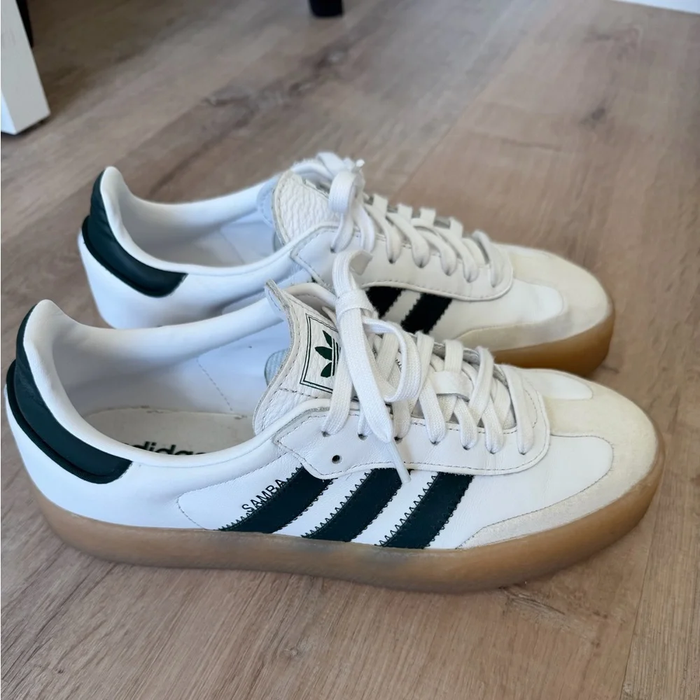 adidas Samba Platform Sneakers White Green Gum - Picture 2 of 6